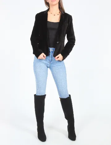 Sacou Bershka, negru Negru
