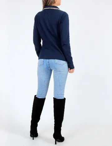 Sacou Bershka, albastru Albastru