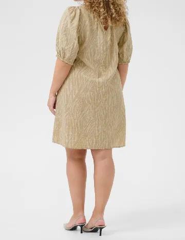 Rochie scurta Kaffe Curve, crem Crem