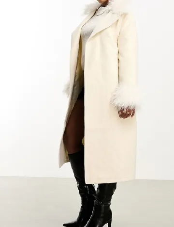 Palton Threadbare, crem Crem