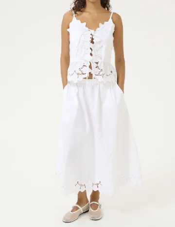 Top Karen By Simonsen, alb Alb