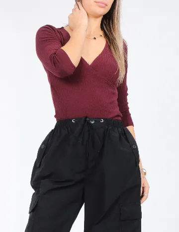 Pantaloni Bershka, negru Negru
