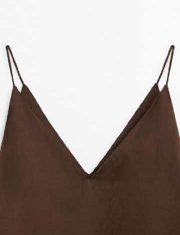 Rochie lunga Massimo Dutti, maro