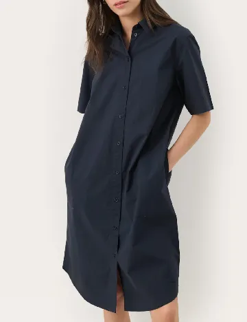 Rochie medie Part Two, bleumarin Albastru