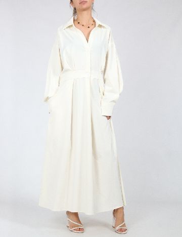 Rochie lunga SHEIN, crem