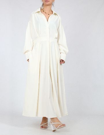 Rochie lunga SHEIN, crem