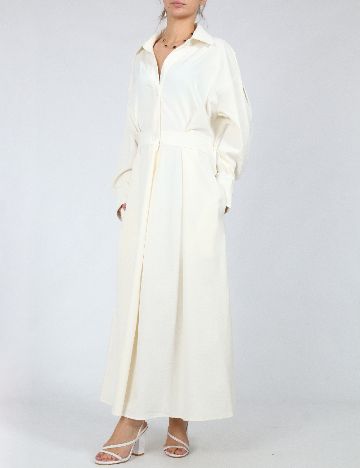 Rochie lunga SHEIN, crem