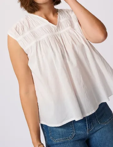 Bluza Kaffe, alb Alb