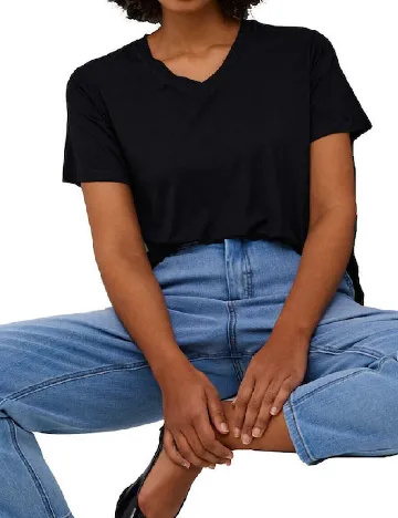 Tricou Kaffe, negru Negru