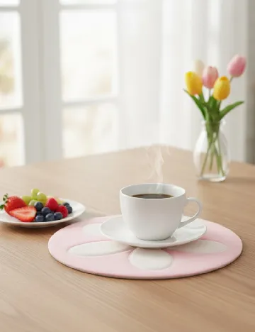 Suport farfurii Home Accents, roz Roz