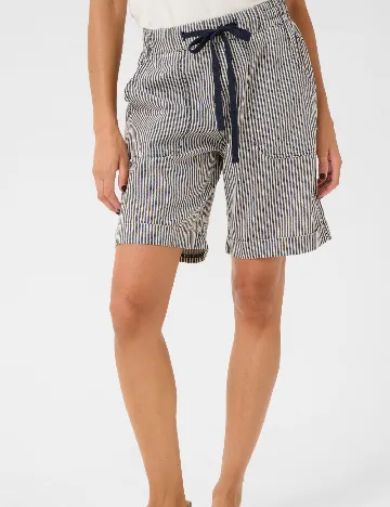 Pantaloni scurti Kaffe, albastru/alb Albastru