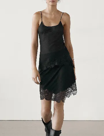 Maiou Massimo Dutti, negru Negru