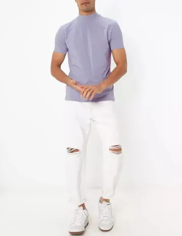 Tricou Bershka, lila Mov