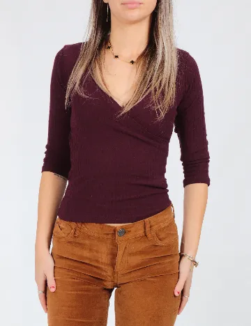Bluza Bershka, pruna Mov