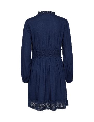 Rochie scurta Cream, bleumarin