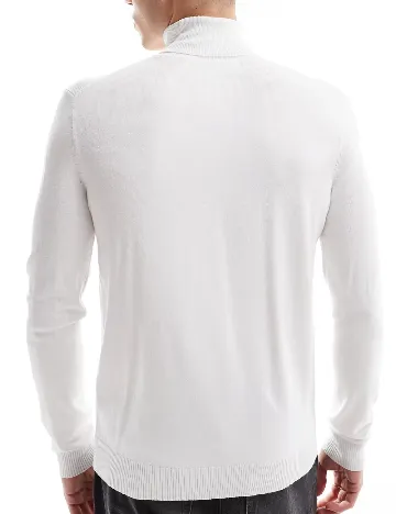 Pulover Bershka, alb Alb