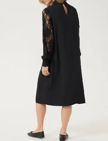Rochie medie Kaffe, negru Negru