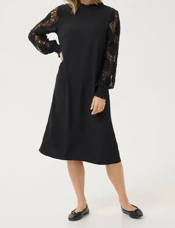 Rochie medie Kaffe, negru Negru