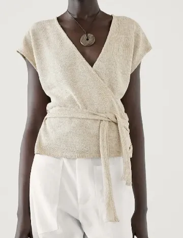 Bluza Massimo Dutti, bej Crem