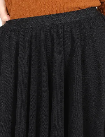 Fusta Bershka, negru Negru