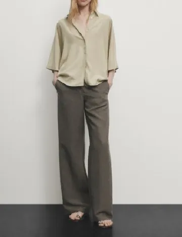 Camasa Massimo Dutti, verde Verde