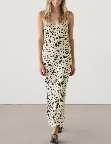 Rochie lunga Massimo Dutti, animal print Animal print