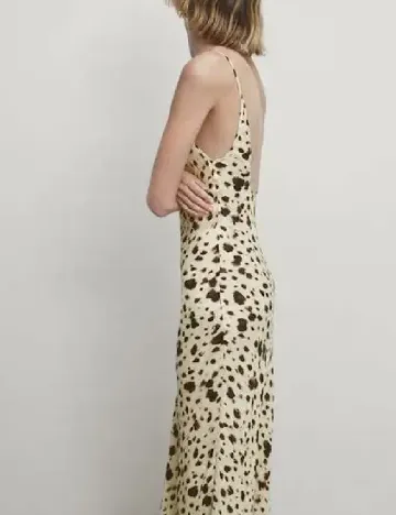 Rochie lunga Massimo Dutti, animal print Animal print