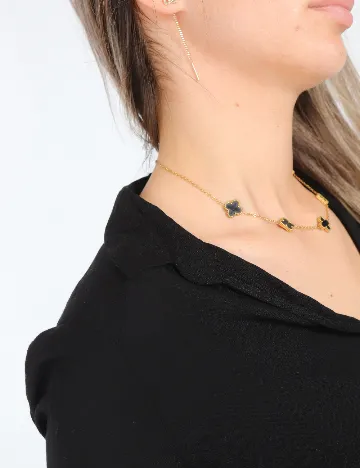 Bluza Bershka, negru Negru