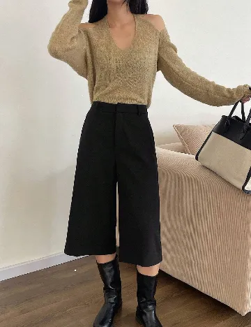 Pantaloni Dazy, negru Negru