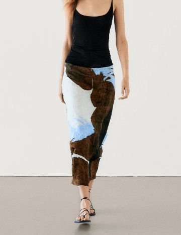 Fusta Massimo Dutti, mix culori