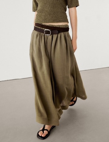 Fusta Massimo Dutti, verde