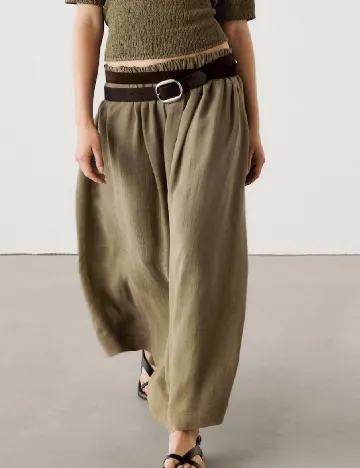 Fusta Massimo Dutti, verde Verde