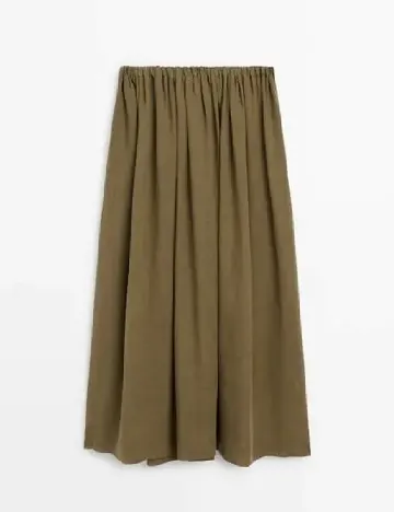 Fusta Massimo Dutti, verde Verde