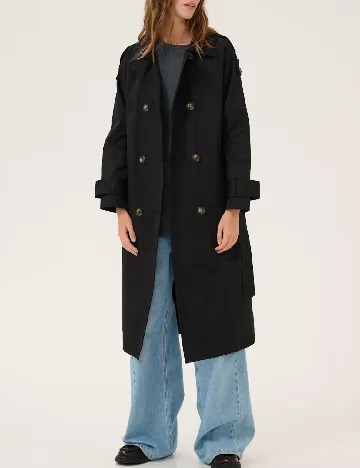 Trench My Essential Wardrobe, negru Negru
