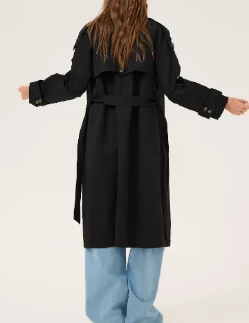 Trench My Essential Wardrobe, negru Negru