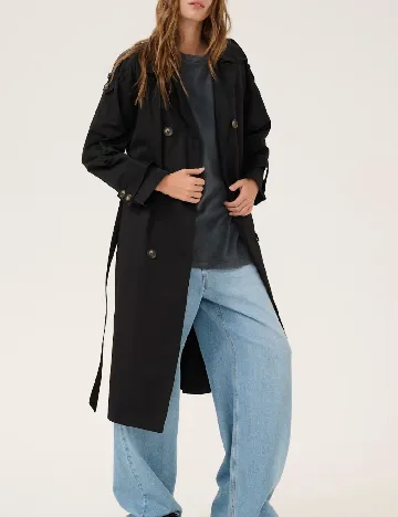 Trench My Essential Wardrobe, negru Negru
