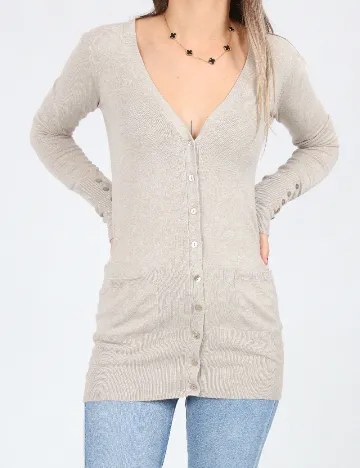 Cardigan Zra, bej Crem