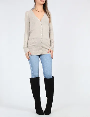 Cardigan Zra, bej Crem