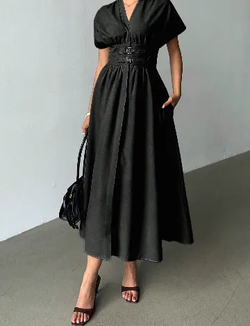 Rochie lunga SHEIN, negru Negru