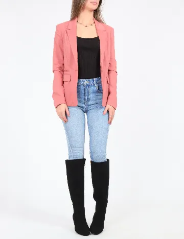 Sacou Bershka, roz Roz