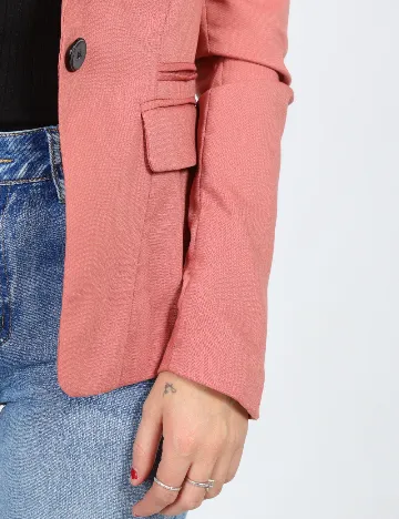 Sacou Bershka, roz Roz