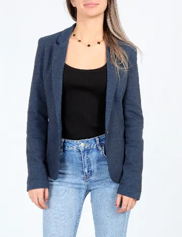 Sacou Bershka, albastru Albastru