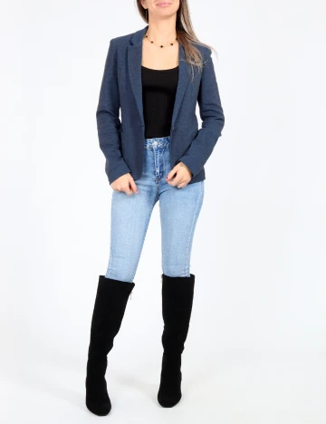 Sacou Bershka, albastru Albastru