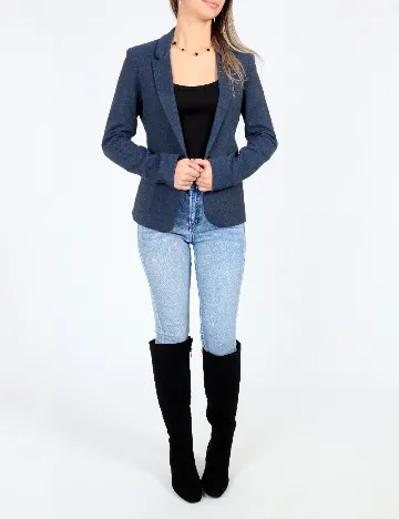 Sacou Bershka, albastru Albastru