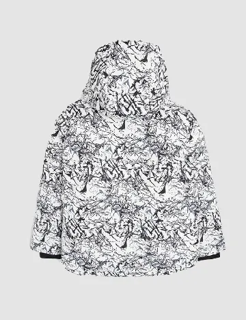 Geaca Cool Club, alb/negru Negru