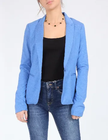 Sacou Bershka, albastru Albastru