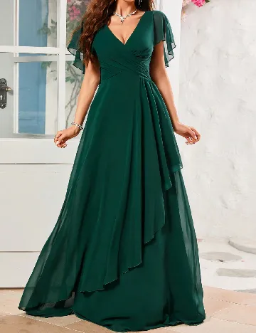 Rochie lunga SHEIN, verde Verde