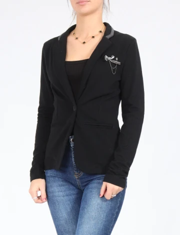 Sacou Bershka, negru Negru