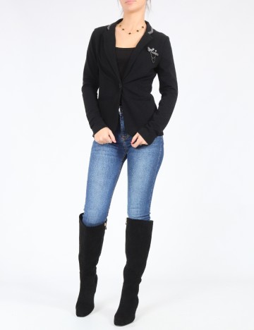 Sacou Bershka, negru