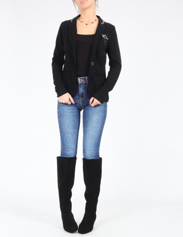 Sacou Bershka, negru